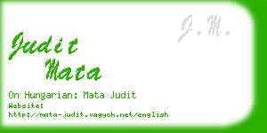 judit mata business card